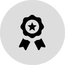 ribbon with star icon